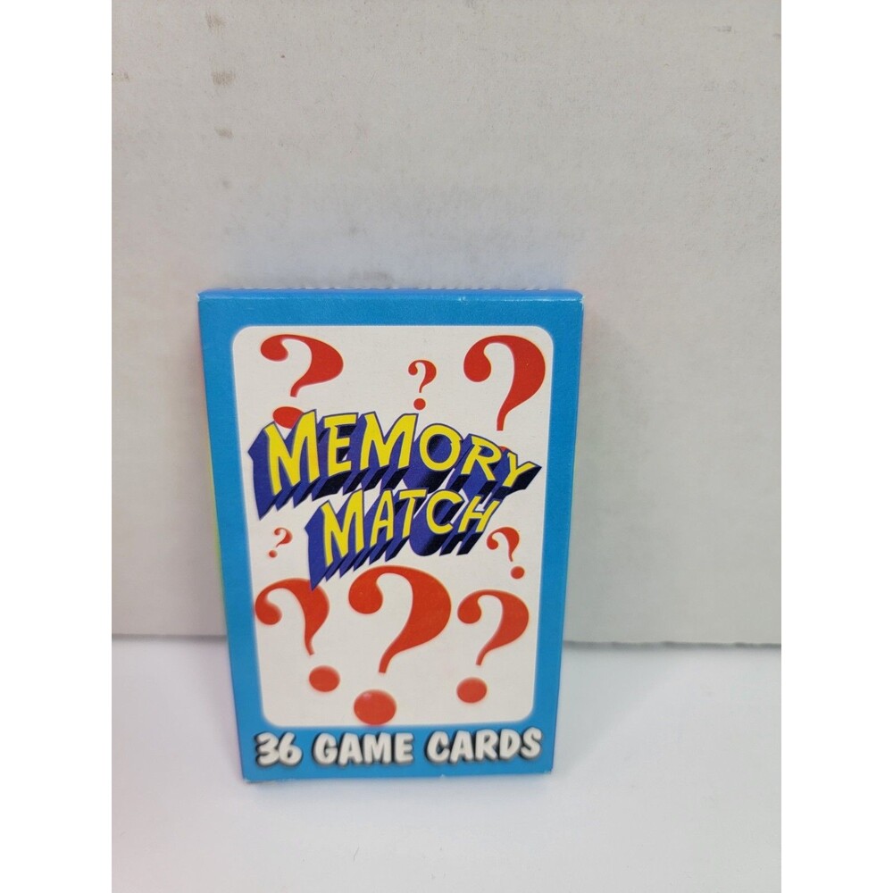 Memory Match Card Game 36 Game Cards Greenbrier International Kids Travel Game